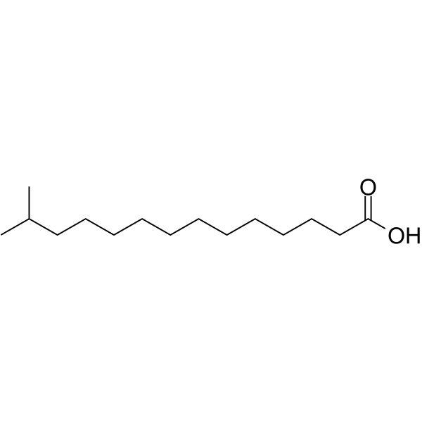 13-Methyltetradecanoic acid Structure