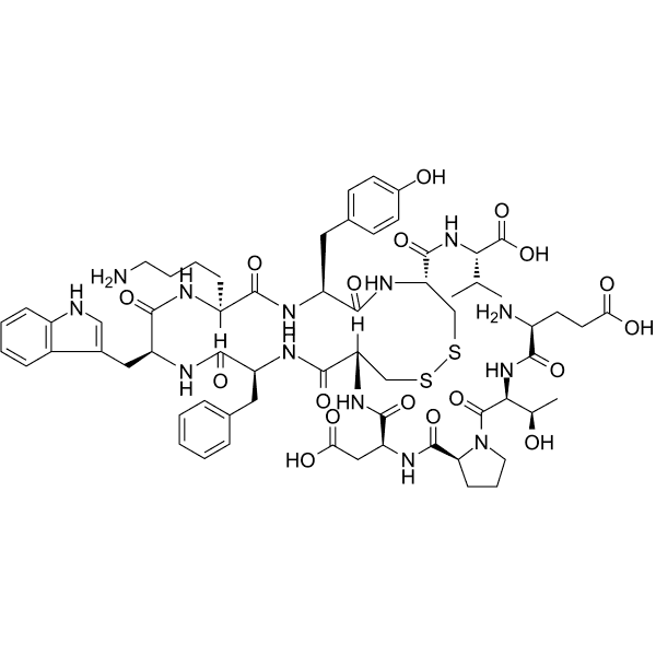 Urotensin II (114-124), human Structure