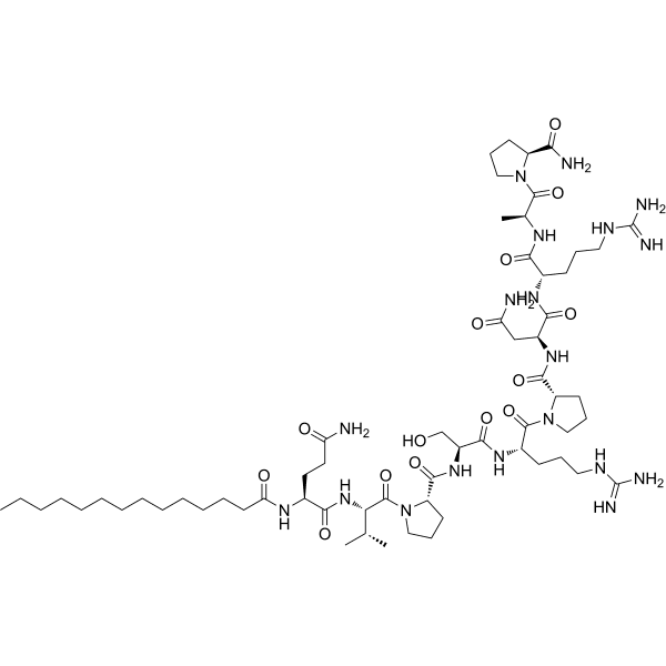 DynaMin inhibitory peptide, myristoylated Structure
