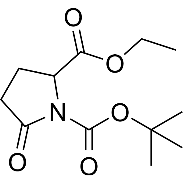 1-Boc-DL-Pyroglutamic acid ethyl ester Structure