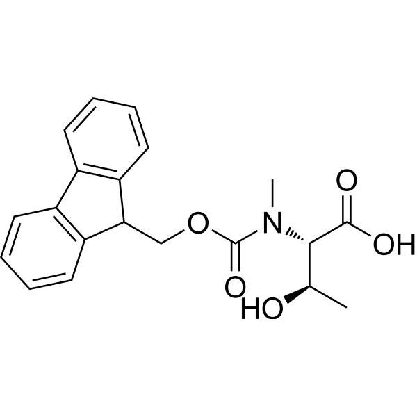 N-(((9H-Fluoren-9-yl)methoxy)carbonyl)-N-methyl-L-threonine Structure
