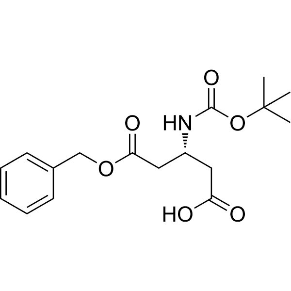 Boc-β-HoAsp(OBzl)-OH Structure