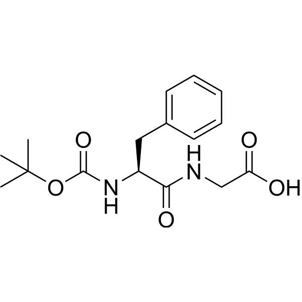 Boc-Phe-Gly-OH Structure