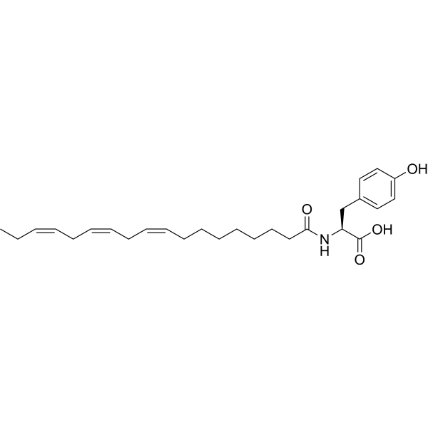 N-(α-Linolenoyl) tyrosine Structure