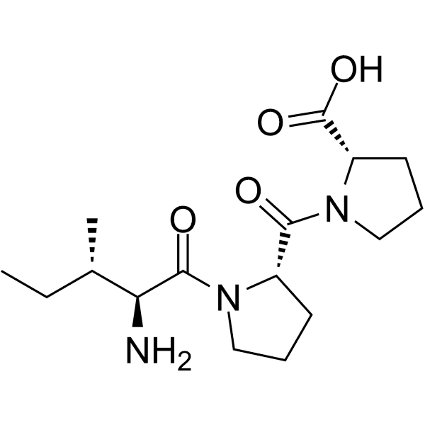 H-Ile-Pro-Pro-OH Structure