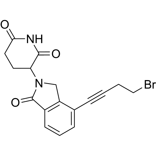 Lenalidomide-acetylene-Br Structure