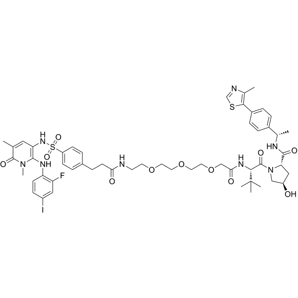 PROTAC MEK1 Degrader-1 Structure