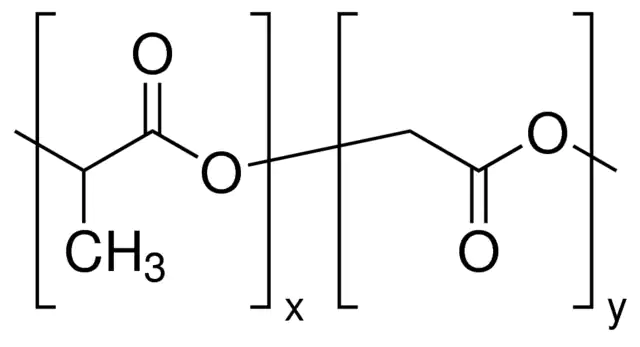 PLGA lactide:glycolide (75:25) Structure