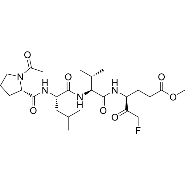 Ac-PLVE-FMK Structure