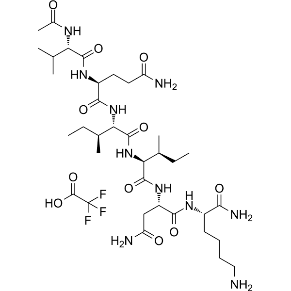 Tau protein (592-597), human TFA Structure