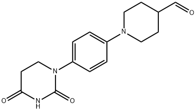 1-(4-(2,4-Dioxotetrahydropyrimidin-1(2H)-yl)phenyl)piperidine-4-carbaldehyde Structure