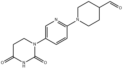 1-(5-(2,4-Dioxotetrahydropyrimidin-1(2H)-yl)pyridin-2-yl)piperidine-4-carbaldehyde Structure
