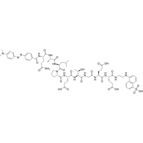 Dabcyl-QALPETGEE-Edans Structure