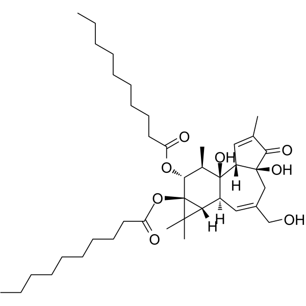 4α-Phorbol 12,13-didecanoate Structure