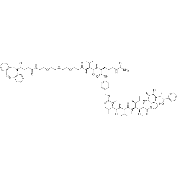 DBCO-(PEG)3-VC-PAB-MMAE Structure