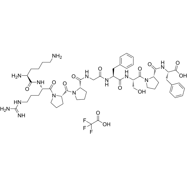 Lys-[Des-Arg9]Bradykinin TFA Structure