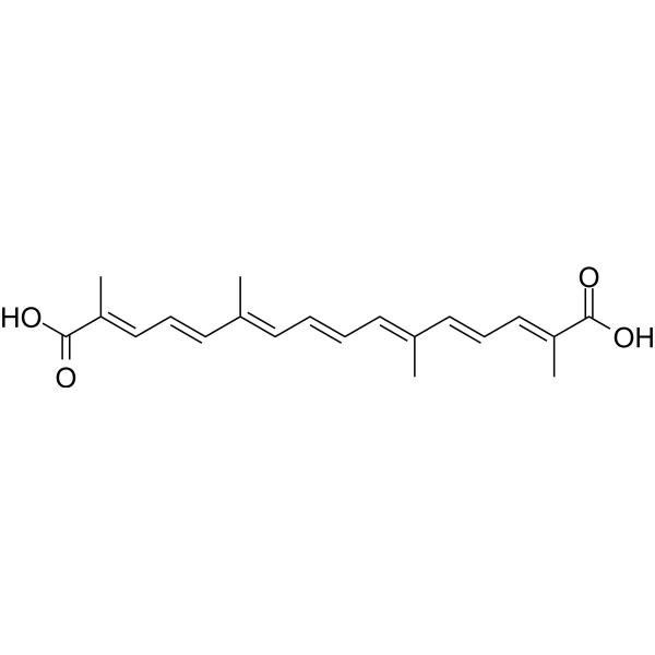 Trans-crocetin Structure