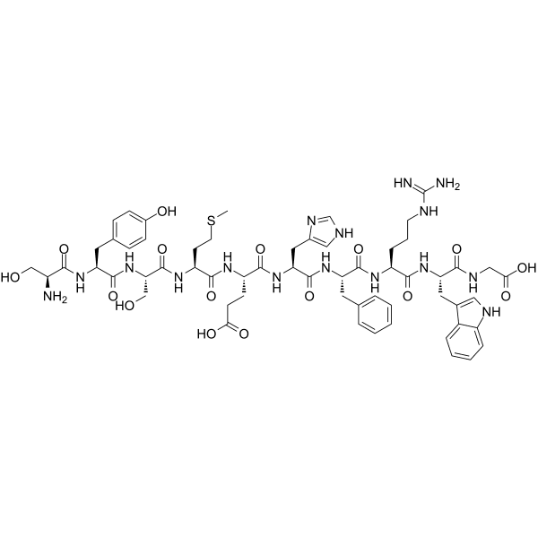 Adrenocorticotropic Hormone (ACTH) (1-10), human Structure