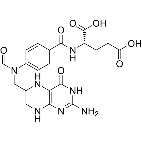 10-Formyltetrahydrofolic acid  Structure