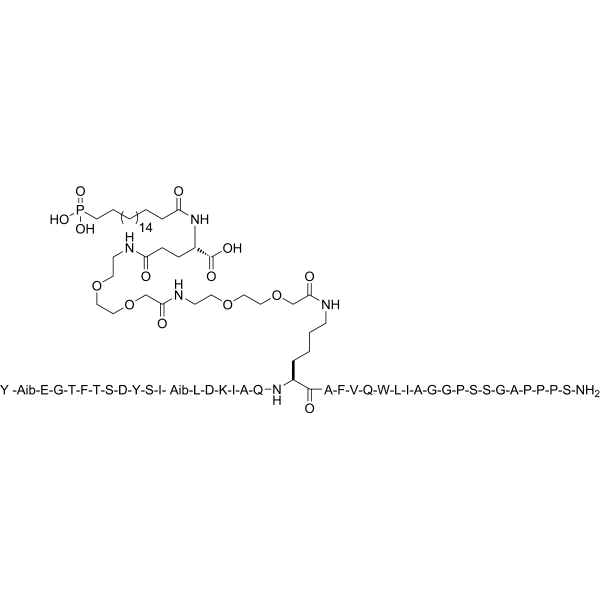 GIP/GLP-1 dual receptor agonist-1 Structure