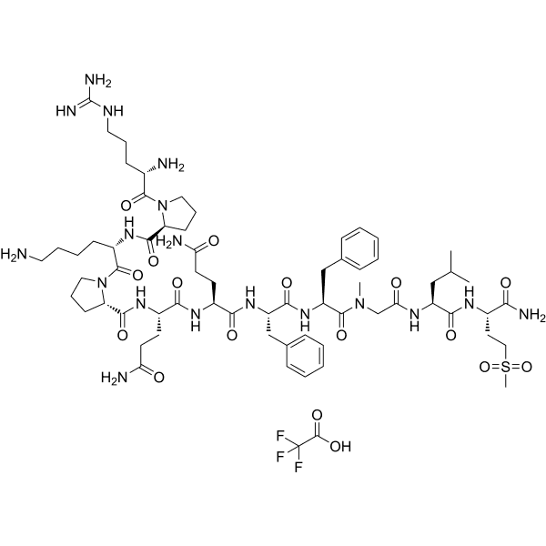 [Sar9, Met(O2)11]-Substance P TFA Structure