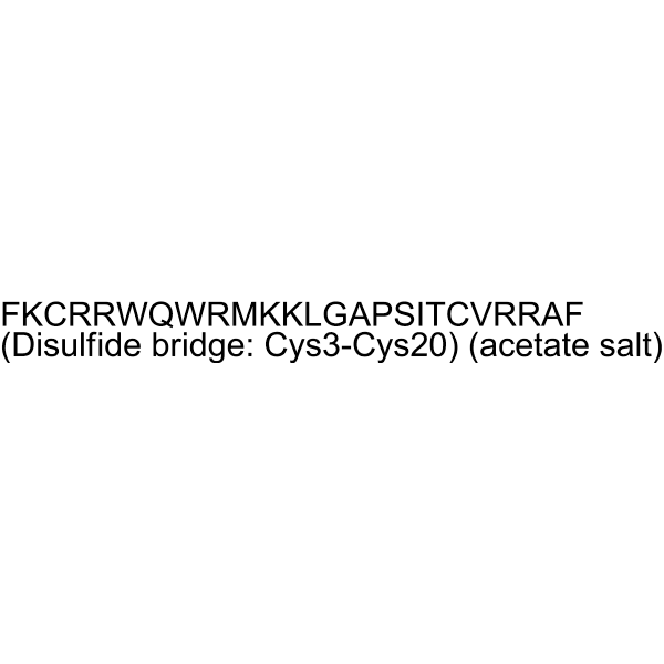Lactoferrin (17-41) (acetate) Structure