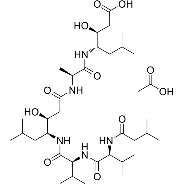 Pepstatin acetate Structure