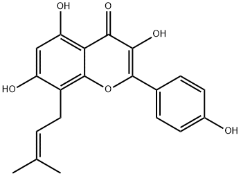 8-Prenylkaempferol Structure