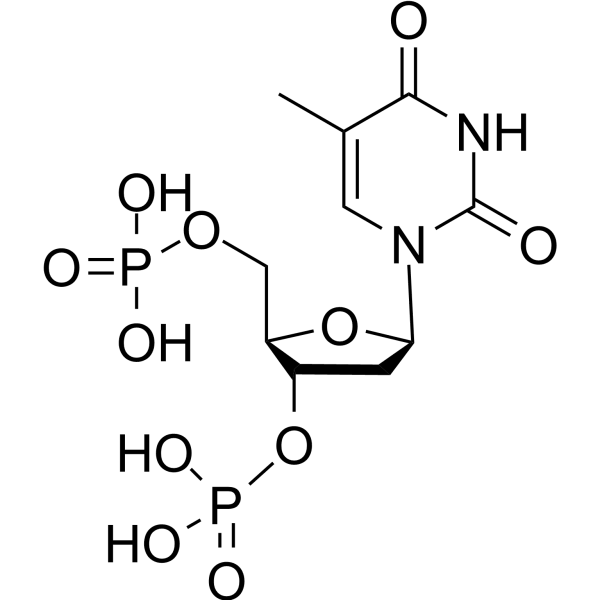 Thymidine 3',5'-disphosphate Structure