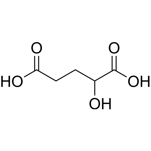 α-Hydroxyglutaric acid Structure