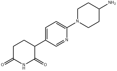 3-[6-(4-Amino-1-piperidinyl)-3-pyridinyl]-2,6-piperidinedione Structure