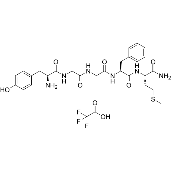 [Met5]-Enkephalin, amide TFA Structure