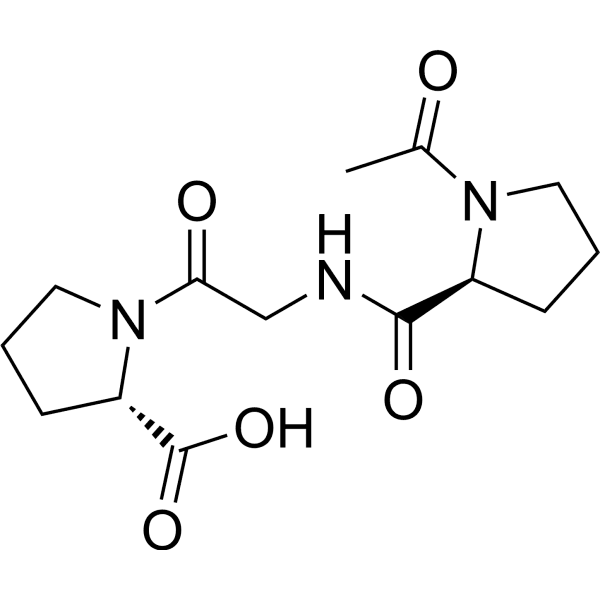 Ac-Pro-Gly-Pro-OH Structure