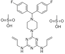 Almitrine mesylate Structure