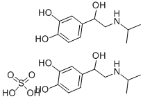 Isoproterenol sulfate dihydrate Structure