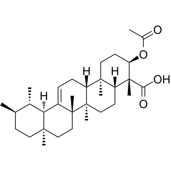 3-Acetyl-beta-boswellic acid Structure