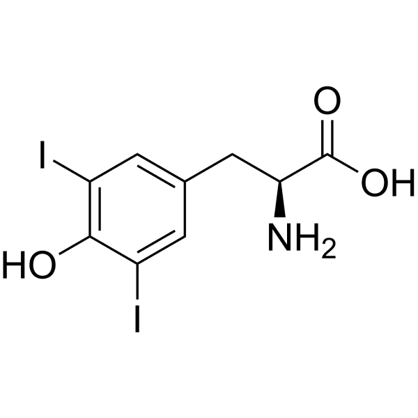 3, 5-Diiodo-L-tyrosine Structure