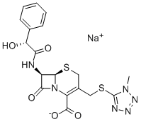 Cefamandole sodium Structure