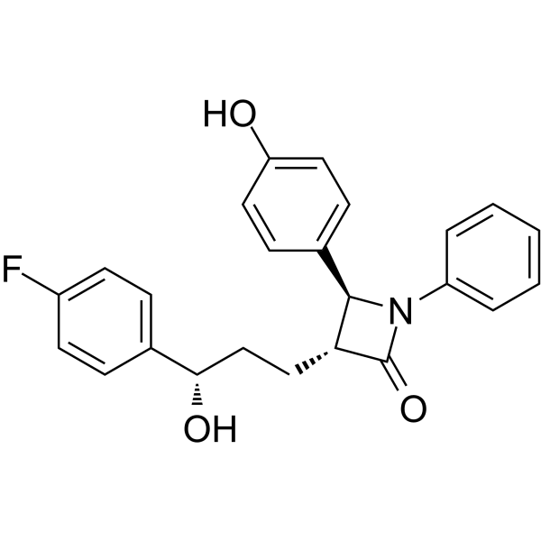 Desfluoro-ezetimibe Structure