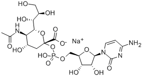Cytidine-5'-monophospho-N-acetylneuraminic acid Structure