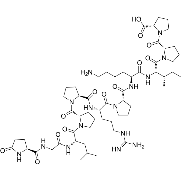 Bradykinin potentiator B Structure