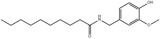 Decylic acid vanillylamide Structure