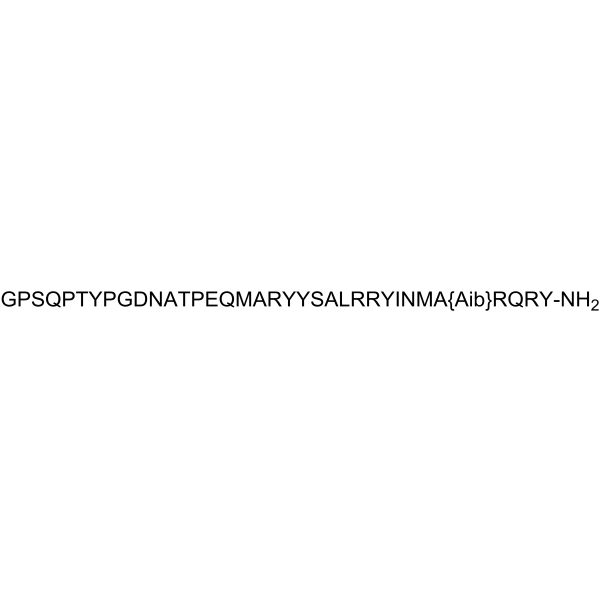 [cPP1-7, NPY19-23, Ala31, Aib32, Gln34]-hPancreatic Polypeptide Structure