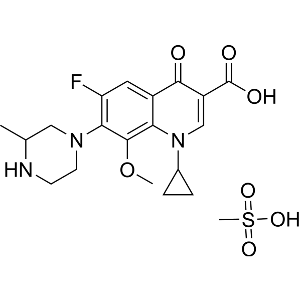 Gatifloxacin mesylate Structure