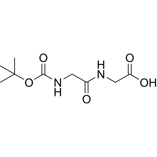 Boc-Gly-Gly-OH Structure