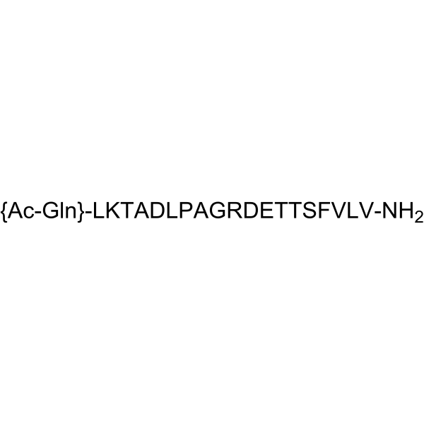 Acetyl-Adhesin (1025-1044) amide Structure