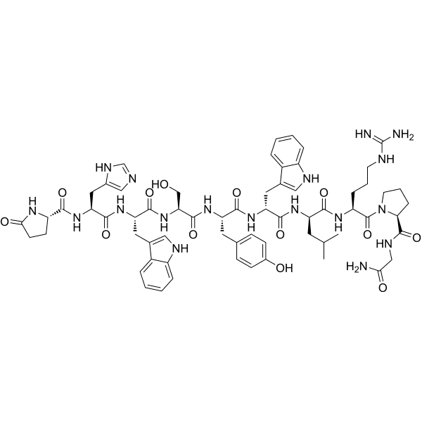 (D-Trp6, D-Leu7)-LHRH Structure