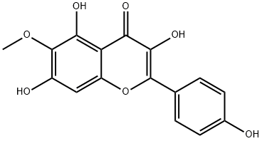 6-Methoxykaempferol Structure