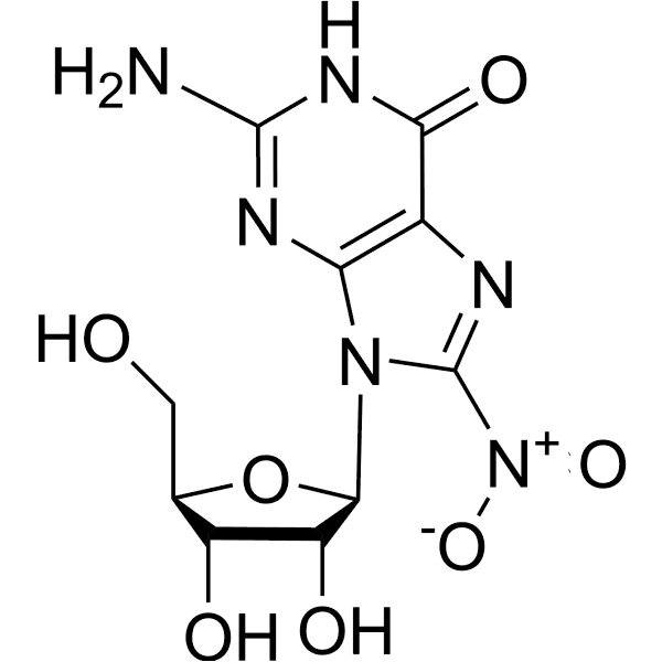 8-Nitroguanosine Structure