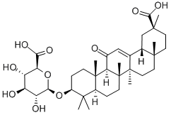Glycyrrhetic Acid 3-O-Glucuronide Structure
